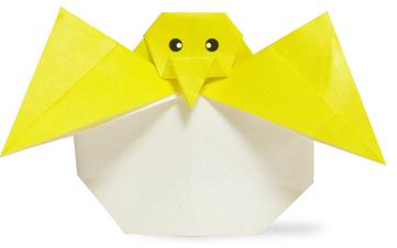 儿童简单折纸教程从鸡蛋里孵化出的小鸡