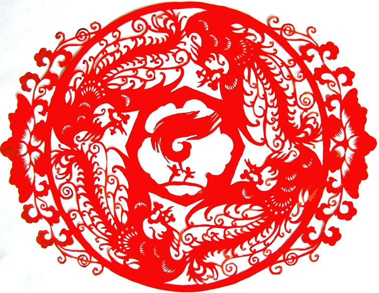 中国民间剪纸中象征造型与相关文学手法