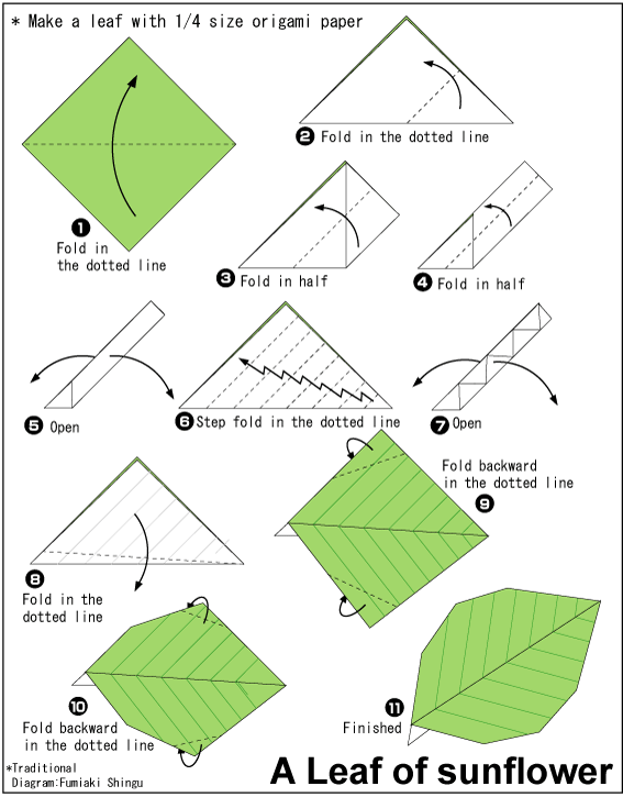 儿童折纸太阳花简单手工折纸教程