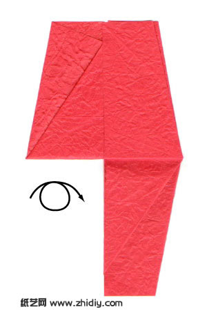 基本的图示操作可以辅助折纸玫瑰的制作