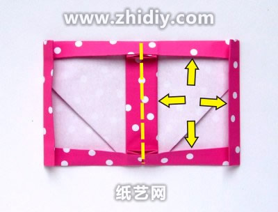 手工折纸自制相框图解制作教程制作过程中的第十步