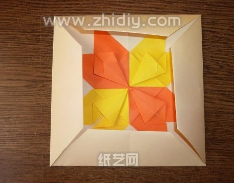 折纸盒子手工自制diy教程制作过程中的第十六步