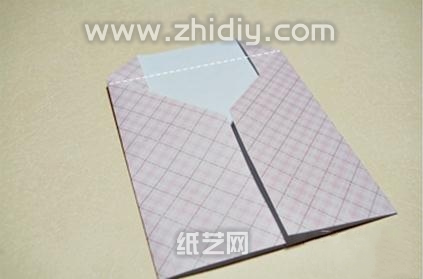 春节贺卡信封和红包手工自制图解折纸教程制作过程中的第五步