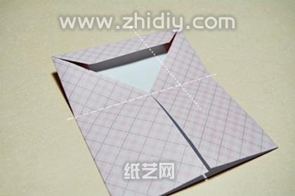 春节贺卡信封和红包手工自制图解折纸教程制作过程中的第六步