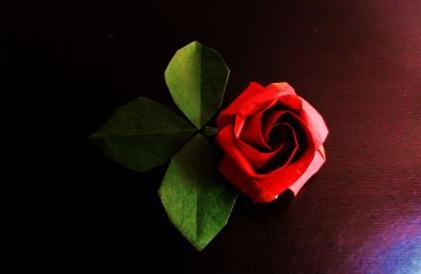 【折纸玫瑰视频】阿布折纸玫瑰手工制作教程—折纸阿布