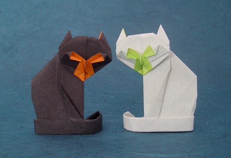 折纸猫手工折纸图谱教程—Gilad Aharoni