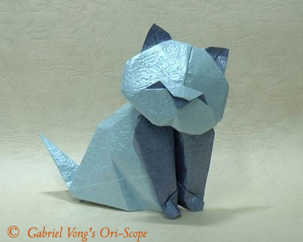 可爱手工折纸猫折纸图谱教程—Alfredo Giunta