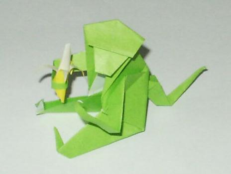 手工折纸猴子折纸图谱教程—Ching-Yu Hung