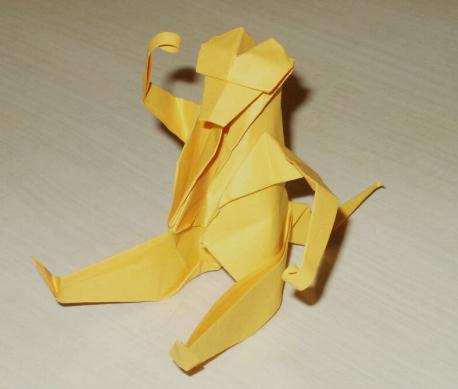 折纸猴子折纸图谱教程—Ching-Yu Hung