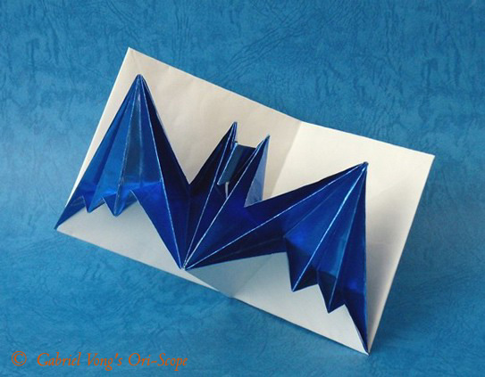 蝙蝠立体卡片手工折纸图谱教程—Jeremy Shafer