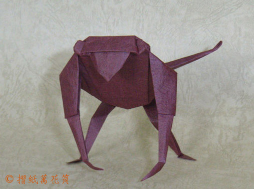 手工折纸猴子折纸图谱教程—Robin Glynn