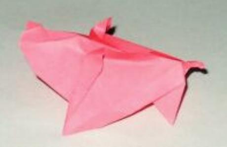 简单折纸猪折纸图谱教程—Ching-Yu Hung