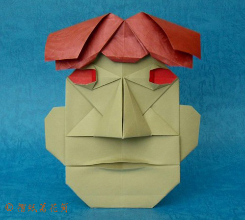 折纸人脸手工折纸图谱教程—Jose
