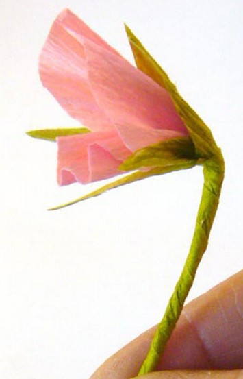 根据香豌豆花的自然形态对其外形进行一些调整