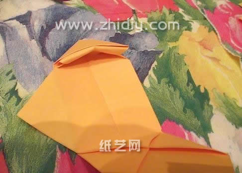 百变组合折纸篮子|折纸盒子手工制作教程制作过程中的第十五步