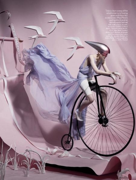 2012伦敦奥运会带来的纸艺时尚与艺术之美—自行车比赛
