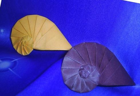 折纸海螺手工折纸教程—折纸大全图解系列