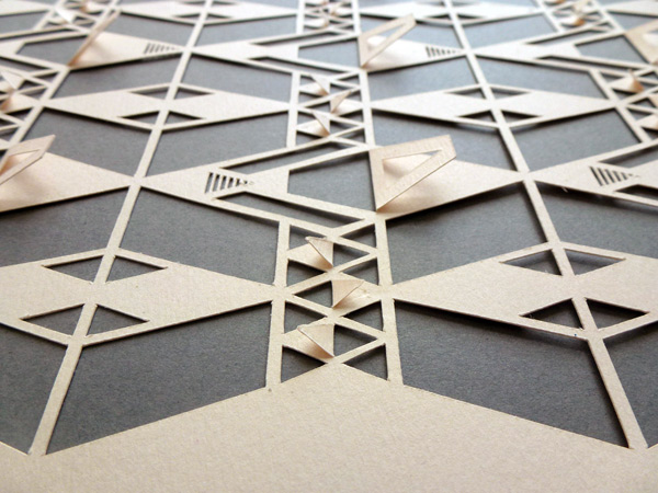 Sarah Louise Matthews 的几何剪纸刻纸设计