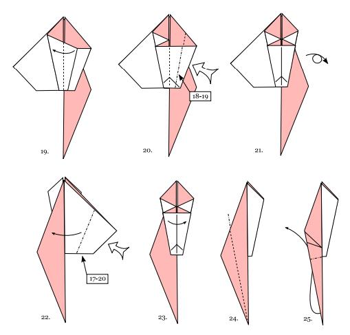千纸鹤的折法一直都是手工折纸制作中比较受欢迎的