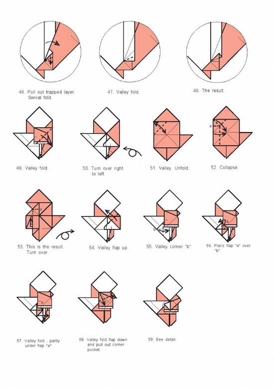 折纸制作的另外一个难点就是在其折纸模型的操作上面