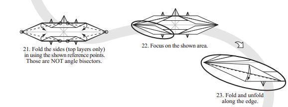 看似简单的折纸步骤实际上有着比较复杂的折纸操作