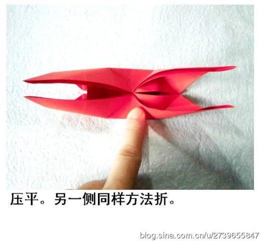 折纸蝴蝶本身翅膀结构的翻折使得折纸蝴蝶立体感更加好