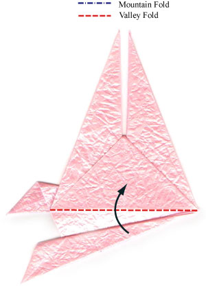 将折纸千纸鹤的折纸翅膀结构展示的更加的精美