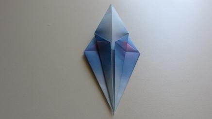 折纸千纸鹤改造成折纸丹顶鹤的折法