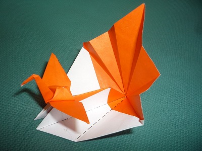 火焰千纸鹤的折法与手工折纸教程