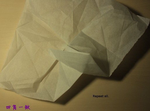 跟着折纸学院的折纸玫瑰花图解教程来学习折纸玫瑰花的制作