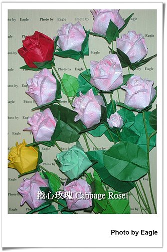 精彩的卷心折纸玫瑰花折叠教程让我们感受到手工折纸玫瑰制作的快乐感