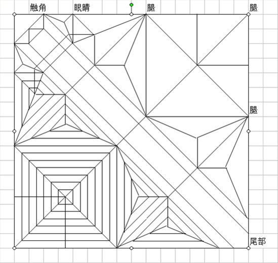 本折纸叶虫的折纸CP图纸
