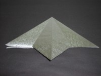 对方形的纸张进行双三角的折纸制作是折纸海鸥完成制作必备的