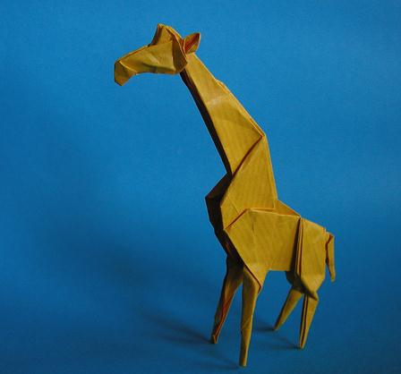 神谷哲史折纸长颈鹿折纸图纸教程[折纸图谱]