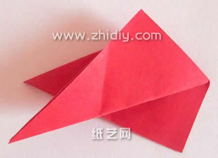 超简单卷纸组合折纸玫瑰实拍图教程