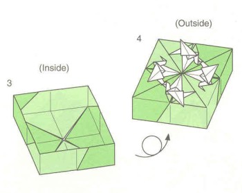 千纸鹤和折纸盒子盒子的完美结合就在这个折纸图纸教程