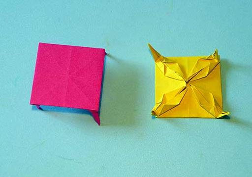 折纸大全图解基础之折纸桌型折纸教程