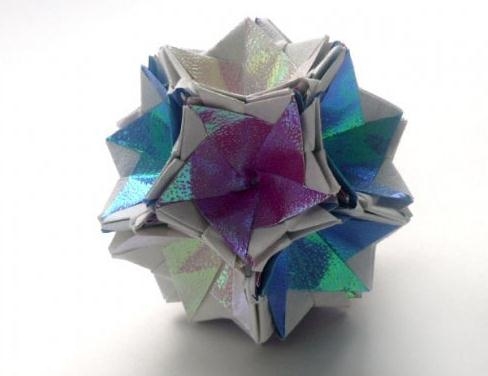 完整的纸球花折法图解手把手教你制作漂亮的折纸花