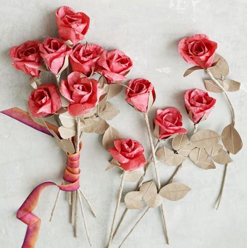漂亮的纸玫瑰手工制作让你感受纸艺玫瑰的清香
