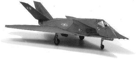 【纸模型】F-117A夜鹰隐形攻击机折纸模型图纸与教程免费下载