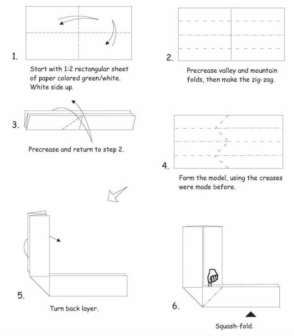 折纸家蚕制作过程中的步骤图一步一步的教你制作折纸家蚕