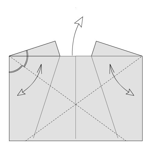 基本的折纸制作教程图解示意都可以使用到这个五瓣折纸玫瑰花的设计和制作中