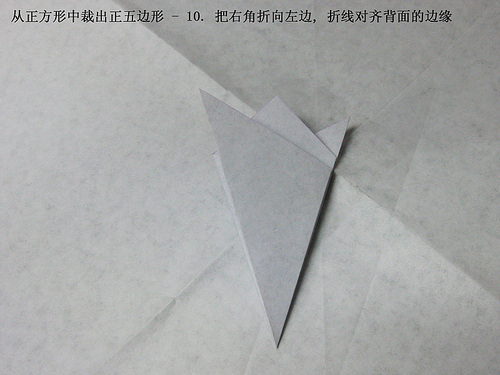 五边形的纸张可以直接增加折纸玫瑰花最终形成的花瓣构型