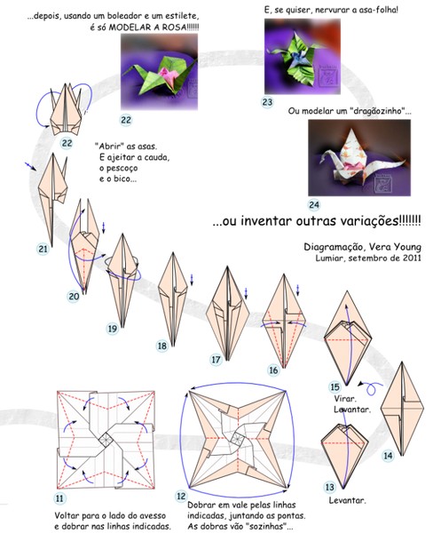 经典的纸玫瑰花的折法图解教程有助于越来越多的人了解折纸玫瑰花和千纸鹤的独特互补内涵
