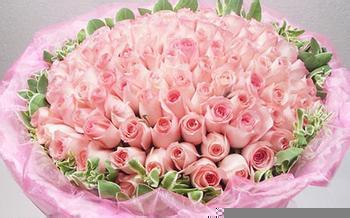 99朵粉玫瑰花语说99遍天长地久的祈愿