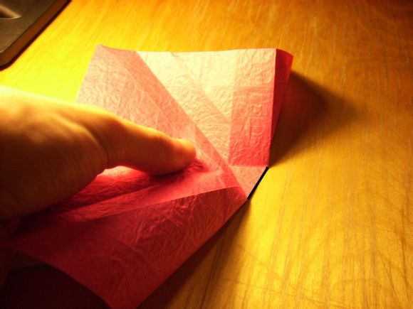 学习折纸玫瑰花盒子通过非组合折纸的方式来完成制作