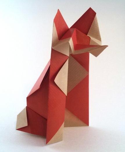简单折纸狐狸图纸教程