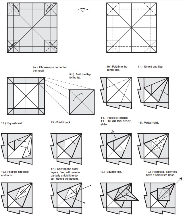 折纸飞龙的折叠本身就有着立体结构的一个塑形过程