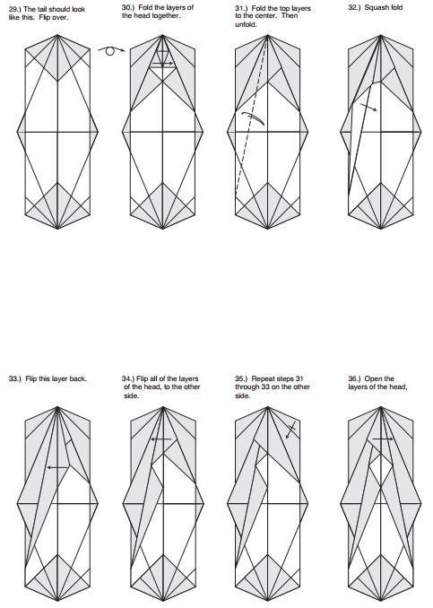 折纸飞龙的基本折法图解教程帮助喜欢折纸的同学学习如何制作折纸飞龙