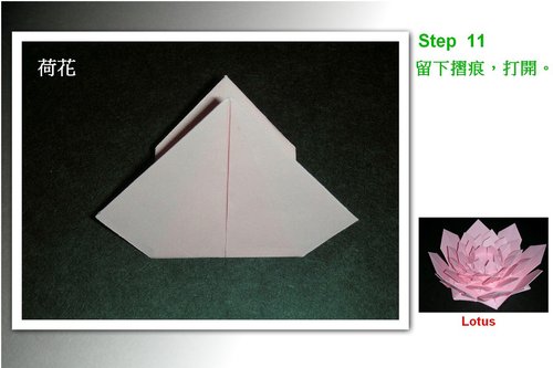 组合荷花的折法图解教程一步一步的教你制作漂亮的纸艺花